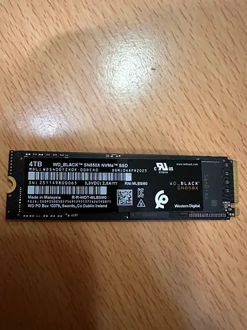 4TB WD Black M2 SSD SN850X for PS5 and PC