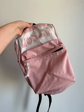 Light pink casual backpack - used, good condition