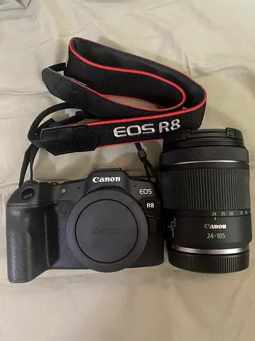 Canon EOS R8 Mirrorless Camera with RF 24-105mm Lens (Body + Lens)