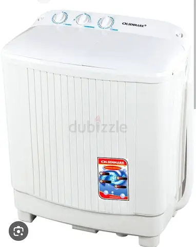 Olsenmark Twin Tub Semi-Automatic Washing Machine - 7kg (White)