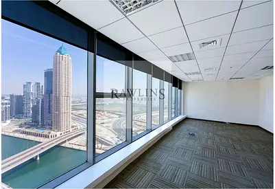 Panoramic Canal & Burj View | Luxury Office | Walkable to Metro