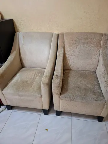 L shape sofa BED with 2 single seat sofas