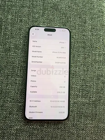 Apple iPhone 15 Pro Max 256GB - Good working condition