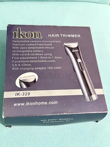 Only 20 AED Ikon IK-329 Cordless Hair Trimmer with Detachable Blades