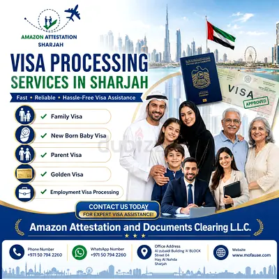 Visa Processing Services in Sharjah | Family  Golden Visa Help UAE