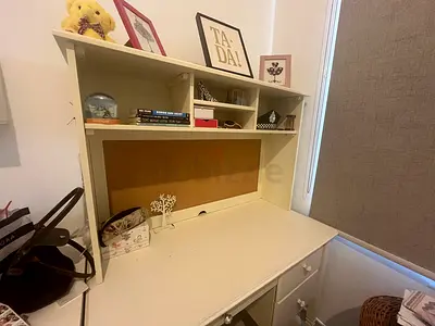 Pottery Barn Kids Morgan Storage Desk with Hutch Corkboard
