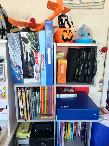 KIDS SPACIOUS BOOK ORGANIZER with Mason Jars Free