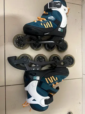 Adjustable Inline Roller Skates - Size Adjustable, Good Condition