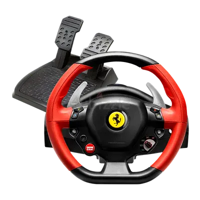 Thrustmaster Ferrari 458 Spider Racing Wheel and Pedals - Works, Good Condition