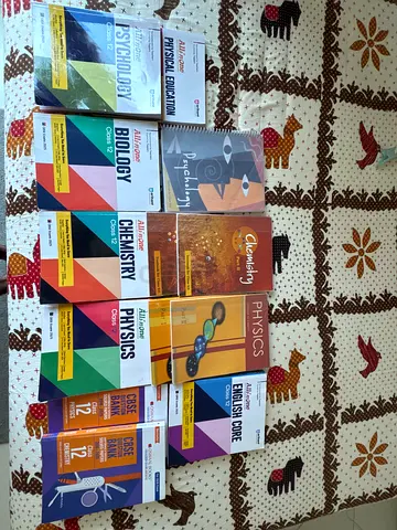 Set of Class 12 CBSE Science and English Board Preparation Books (PCB and many more)