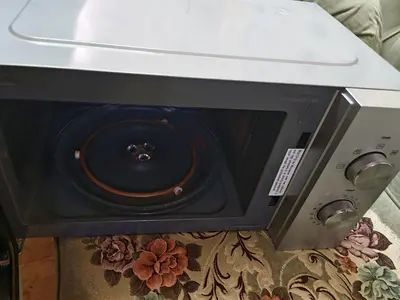 New Silver Microwave Oven without cartoon