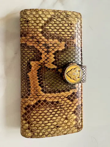 Gucci Multicolor Python Hysteria Continental Wallet