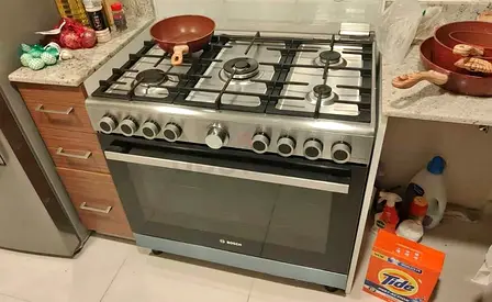 Bosch full gas oven with fan cooking range latest version 90cm
