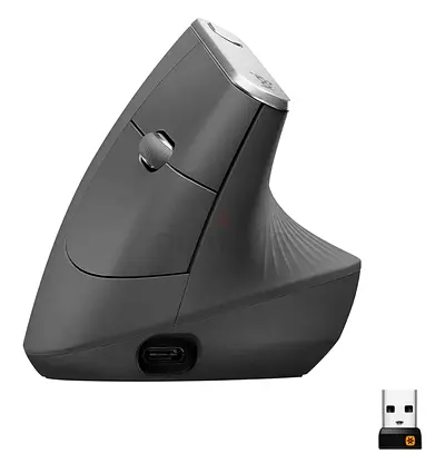Logitech Ergonomic MX Vertical Wireless Mouse with USB Brand neW