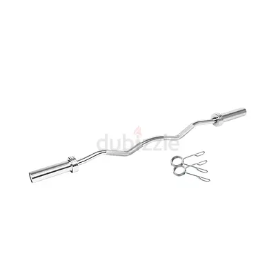 Chrome EZ Curl Bar with Spring Collars