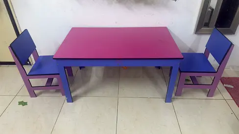 Wooden Kids Table and Chair