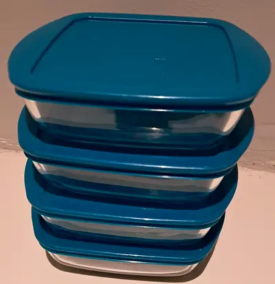 Branded Glass and plastic 14 Tiffins
