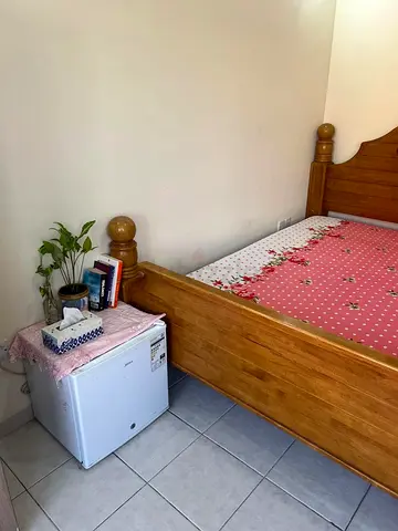 Solid Wood Single Bed Frame with Headboard and Footboard Including mattress - Good Condition