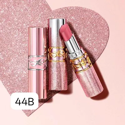 YSL Pink Shimmer Lipstick - Shade 44B