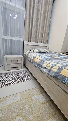 Twin size (120x200) wooden bed for sale!
