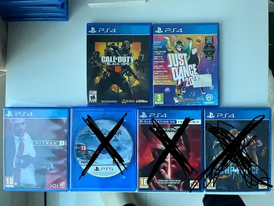 Bundle of 7 PS4/PS5 PlayStation Games — Call of Duty, Just Dance, Tekken, Jump Force, Hitman + more