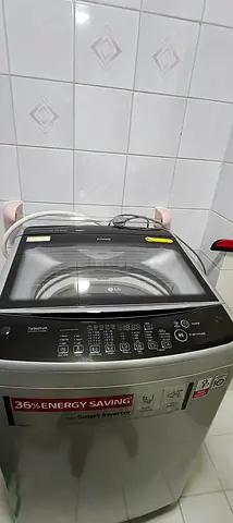 LG Top Load Washing Machine — 13kg, Silver, In Good Working Condition