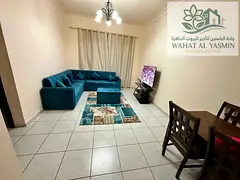 One bedroom and living room / Fully furnished / Attractive price / Close to Dubai / Al Taawun / Shar