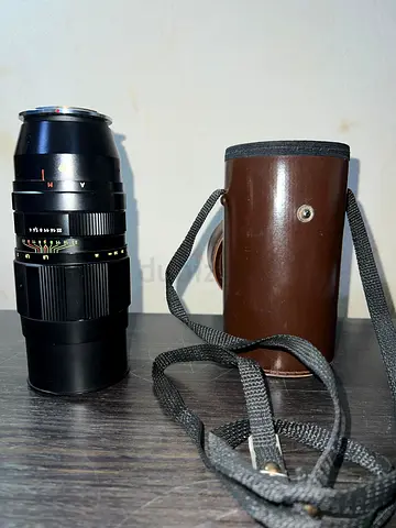 Jupiter 21 M. Vintage 70-210mm Manual Telephoto Lens with Leather Case, f4,Nikon mount, Soviet Era