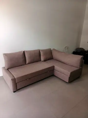 Comfortable L-Shaped Corner Sofa in Neutral Grey