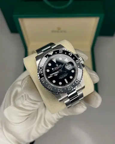 New Rolex GMT-Master II Stainless Steel Black Ceramic Bezel 2026 - Mint Size 40mm full set