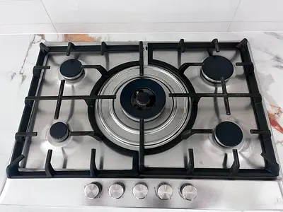 Built-in 5-Burner Gas Hob - Stainless Steel