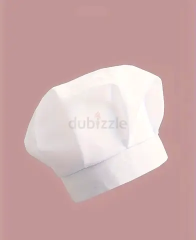 White Professional Chef Hat / Kitchen Toque -for babies 9-12 months