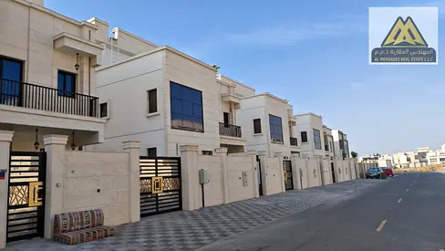 A luxurious villa is available for annual rent in Al Zahya, Ajman. Designed with spacious interiors