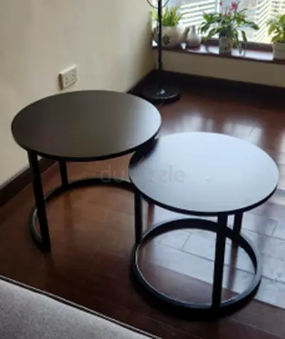 Coffee table set bloom Black