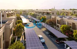 Discover a new lifestyle in Sharjah Sustainable City 2 with elegant three-bedroom townhouses, spacio