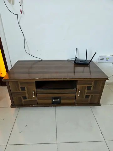 Wooden TV Cabinet/Entertainment Unit - Compact, Good Condition