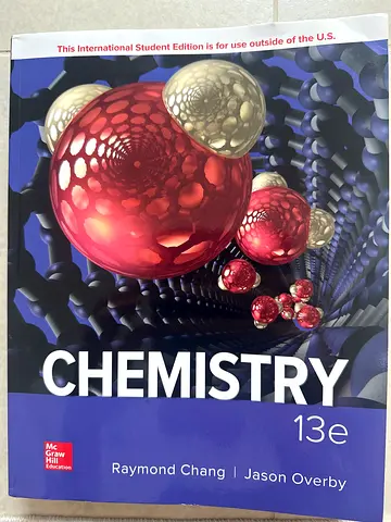Chemistry 13e by Raymond Chang Jason Overby - (McGrawHill) International Student Edition