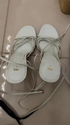 White heels from zara- size 39