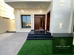 Five spacious bedrooms, seven bathrooms, a large living room and majlis (formal sitting room), and a