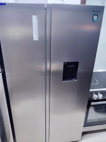 Hisense side by side fridge with water dispenser new model good working