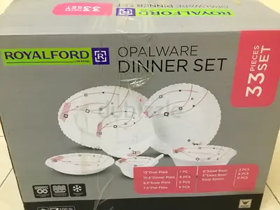 Opalware Dinner Set Royalford 33 Piece