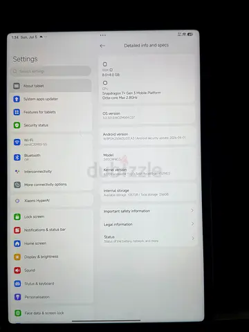 Xiaomi pad 7 only 2 months used