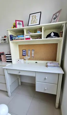 Pottery Barn Catalina desk plus storage hutch
