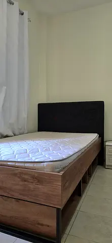 Single Solid Wood Bed with Storage + 8 inch Mattress – Excellent Condition
