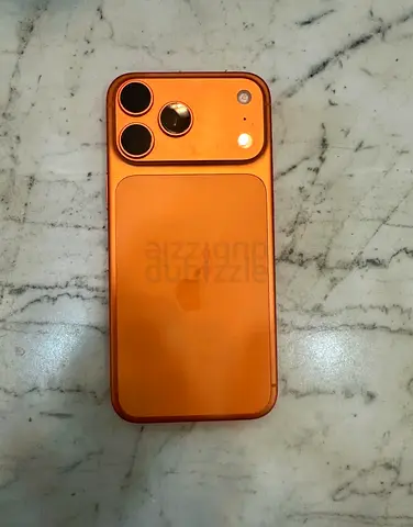 sed iPhone (orange case) with triple camera - like new condition