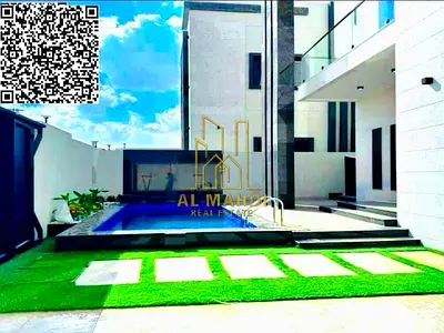 فرصة امتلاك فيلا احلامك تصميم مودرن مع مسبح و شامل رسوم التسجيل قريبة من المسجد و بسعر قابل للتفاوض