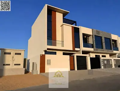 Villa for sale—price includes electricity, water, and air conditioning (negotiable). Features two floors plus a roof terrace; conveniently located nea
