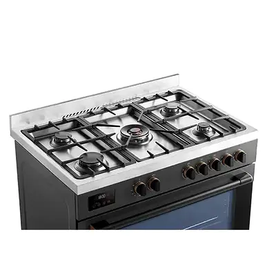 Toshiba Free-standing Gas Cooker 5 Zones With Dual FAN (RQ1-90MG5GE(GR))