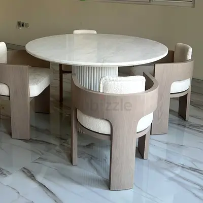 Modern Round Marble Dining