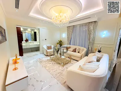 For sale: a luxury villa including registration and ownership fees, furniture, and air conditioners, with the possibility of bank financing and a flex